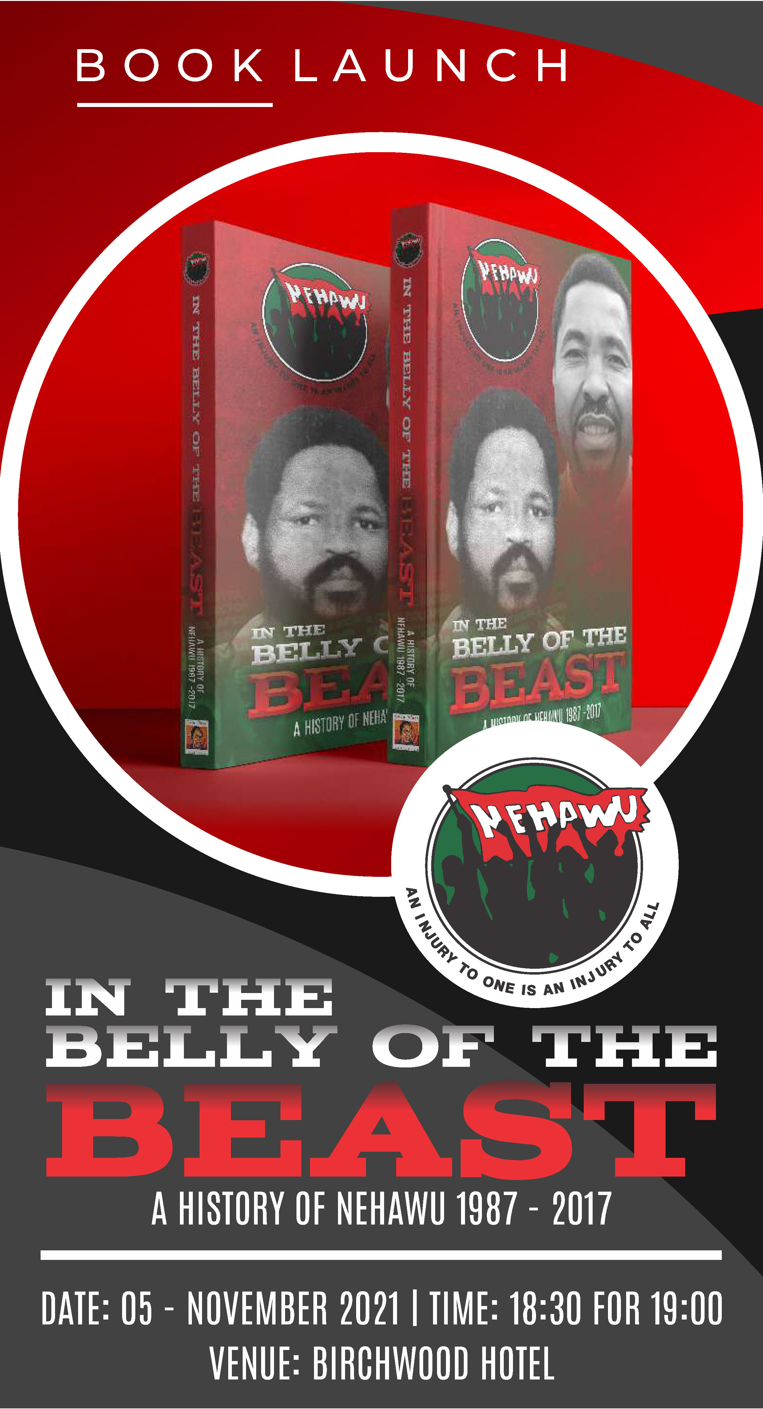  NEHAWU History Book Launch Poster